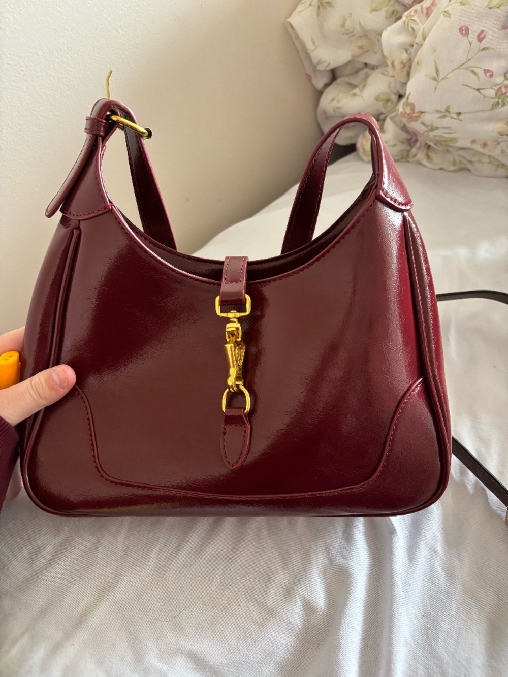 Burgundy Shoulder Purse